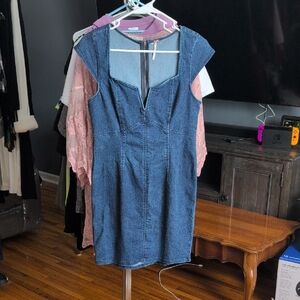 Free People Blue Denim Garment